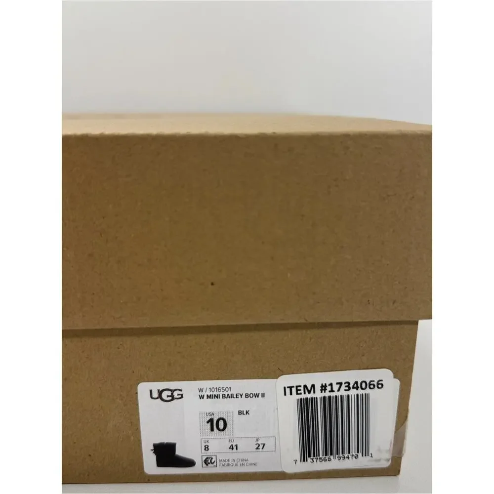 NIB • UGG Women's Mini Bailey Bow II Size 10